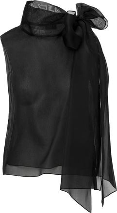 Lita Blusa Brise con fiocco - Nero