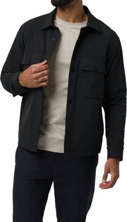 Vuori Clothing Lawson Tech Shirt Jacket In Black
