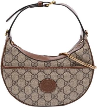 Gucci Pre-owned Satchel - Dames - Vintage Schoudertas - Bruin - ONE Size - Leer - Vintage
