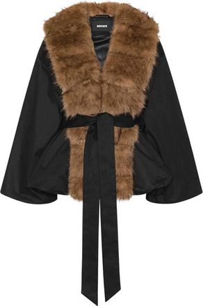 Rotate Faux-fur Collar Jacket