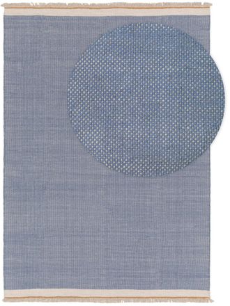 benuta Alfombra de lana azul 200x300