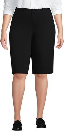 Lands End Plus Size Classic 12 Chino Shorts in Black at Nordstrom, Size 20W