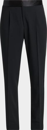 Giorgio Armani Men & apos;s Wool-Blend Slim-Fit Trousers