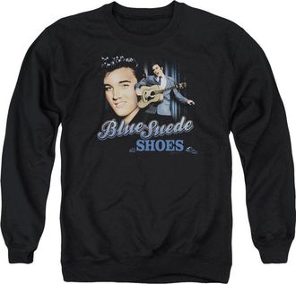 Gildan Elvis Presley Blue Suede Shoes Adult Crewneck Sweatshirt