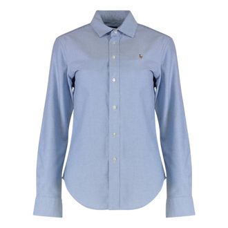 Polo Ralph Lauren Overhemden, Dames, Blauw, XS, Blouses & Shirts