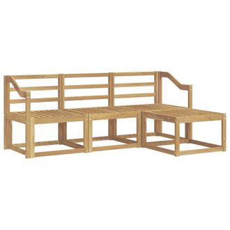 vidaXL Conjunto De Sof&aacute;s De Exterior 4 Pcs Blanco Vidaxl