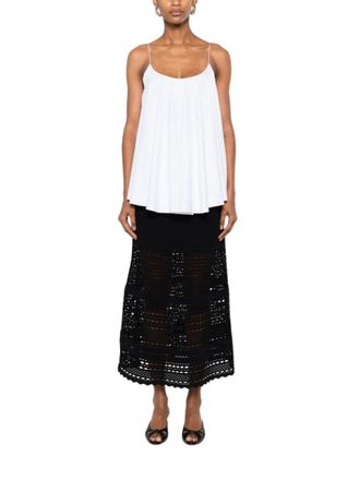 Jacquemus White Scoop Neck Top