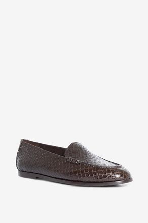 Aquazzura Mokassins aus Leder mit Animalprint College