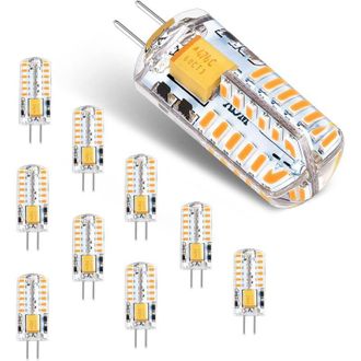 OEM Bombilla Led G4, 12 V Ca/cc, 3 W, Sin Parpadeo, L&aacute;mpara De Bajo Consumo (equivalente A Una L&aacute;mpara Hal&oacute;gena De 30 W), Blanco C&aacute;lido 3000 K, Luz Led G4