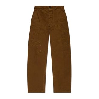 Dsquared2 Pantalones Chinos Ripped Big - Trousers - Hombre - Marr&oacute;n - M