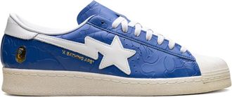 adidas x A Bathing Ape Sneakers Superstar Vintage Blue White