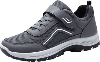 Generic Fashionable Unisex Knit Walking Sneakers with Soft Sole for Everyday Casual Wear and Lightweight Comfort Support (Grey, 6.5)