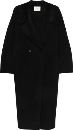 Lisa Yang Double-breasted Button-fatening Coat