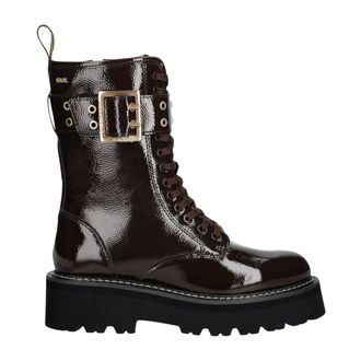 Karl Lagerfeld Botines con cordones y hebilla Kyla - Shoes - Mujer - Marr&oacute;n - 38 EU