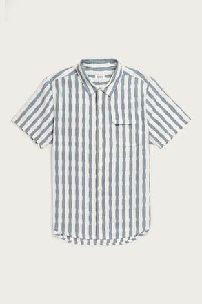 Bridge & Burn Marten Shirt in Beach Stripe at Nordstrom, Size Xx-Large