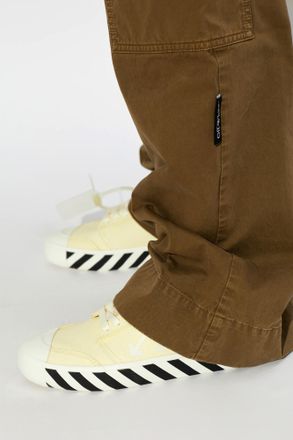 Off-white Vulcanized Undercut Sports Shoes, Womens, Yellow