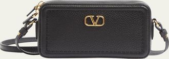 Valentino Garavani Alltime Mini Leather Camera Crossbody Bag