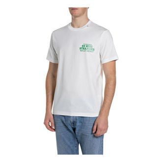 Replay T-Shirts, male, White, Size: XL T-Shirts