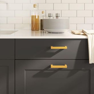 vidaXL Maniglie per Mobili 20 pz Oro 96 mm in Acciaio Inox - Vidaxl