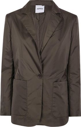 Aspesi Blazer con revers a lancia - Verde