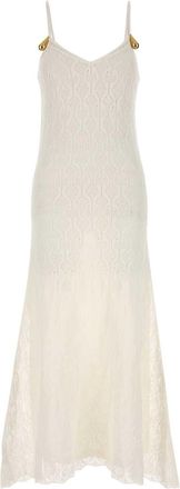 Bottega Veneta Witte Spitzenjurk