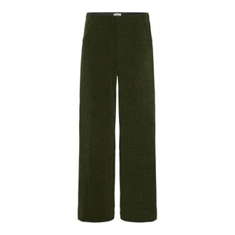 Ichi Pantaloni Ihkate in velluto a coste PA3 20124177 - - Trousers - Donna - Verde - S