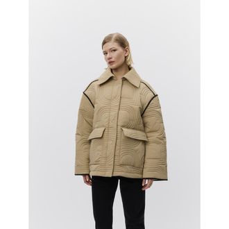 Day Birger Et Mikkelsen Merce Rhombus Quilt Jacket in Elmwood at Nordstrom, Size 10