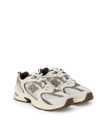 New Balance Mesh and Synthetic Sneaker - Beige