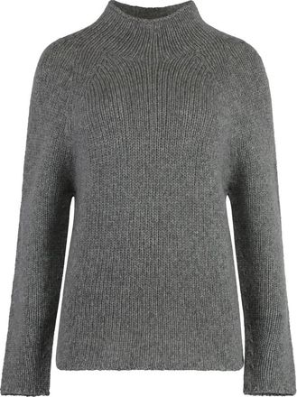 THE (ALPHABET) Coltruien - Dames - Cashmere truien - Grijs - S - Truien & Vesten