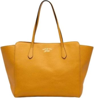Gucci Pre-owned Tote Bags, female, Yellow, Size: ONE SIZE Pre-owned The Swing Tote