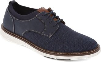 Dockers Mens Edgehill Knit and Synthetic Leather Dress Casual Lace Up Oxford Shoe