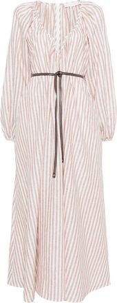 Zimmermann Cascadian Maxi Dress - Womens - Linen/Flax