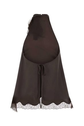 Magda Butrym Brown Exterior: Silk Maglie Sweater