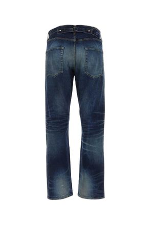 Visvim Mens Dark Blue Denim Jeans Dry18 Exterior: Cotton