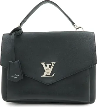 Louis Vuitton Lockme Ever Leather Black Leather Handbag (Pre-Owned)