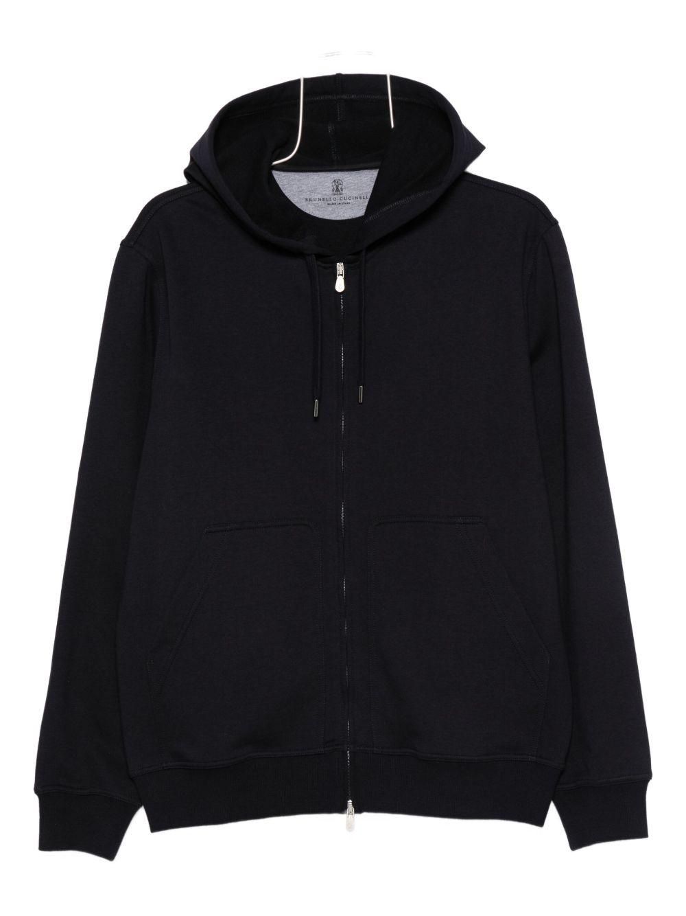 Casablanca Sunset Valley Rubber Patch Zip Through Hoodie ab