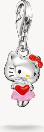 Thomas Sabo Hello Kitty charm a cuore - originale in argento, nero, rosso, giallo