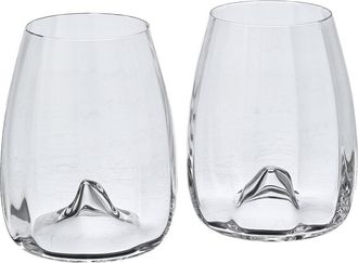Waterford Set Of 2 Elegance Optic Wine Stemless, 16.5Oz