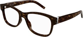 Saint Laurent Ladies Black Square Eyeglass Frames SLM132 005