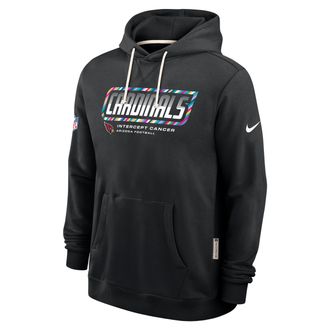 Nike Arizona Cardinals Crucial Catch Sideline Standard Issue Nike Mens Dri-FIT NFL Pullover Hoodie in Black | 03AZ00AZU1-F9R