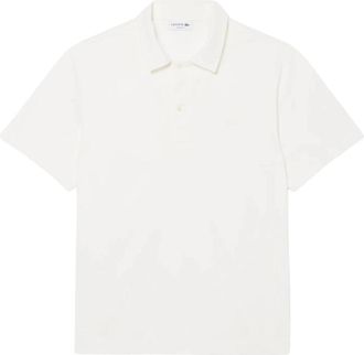 Lacoste Paris Classic Fit Geborduurd Poloshirt - Heren - Polos - Wit - L - Katoen - Tops