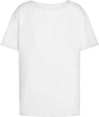 Dondup T-shirt met ronde hals - Dames - T-shirts - Wit - S - Katoen - Tops