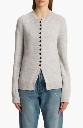 Khaite Josette Cashmere Cardigan in Dove at Nordstrom, Size Medium