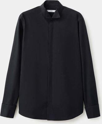 Mango Camicia 100% cotone slim-fit nero - Uomo - XS - MANGO MAN