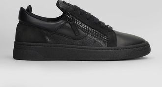 Giuseppe Zanotti Gz94 Sneakers In Black Suede And Leather