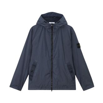 Stone Island 4100001 Crinkle Reps NY Jacket - male - Stone Island - Light Jackets - Blue - XL - Jackets
