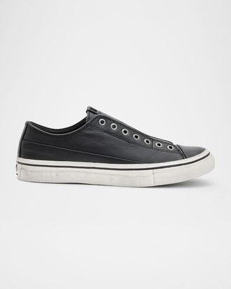 John Varvatos Men & apos;s Vulc Laceless Low Top Leather Shoes