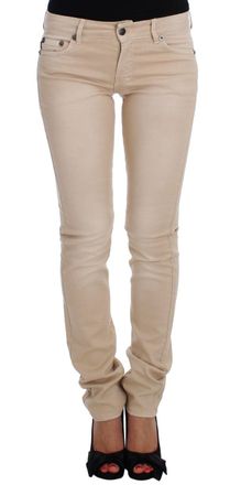 Just Cavalli Cavalli Beige Was Slim Fit Katoenen Stretch Jeans