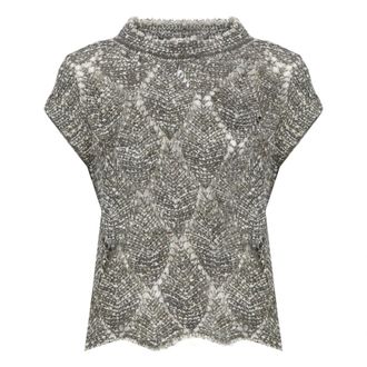 D.exterior Truien & Vesten, Dames, Grijs, M, Wol, Wool Sweater