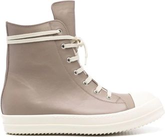 Rick Owens Schoenen, Heren, Bruin, 41 EU, Taupe Bruine Veterschoenen